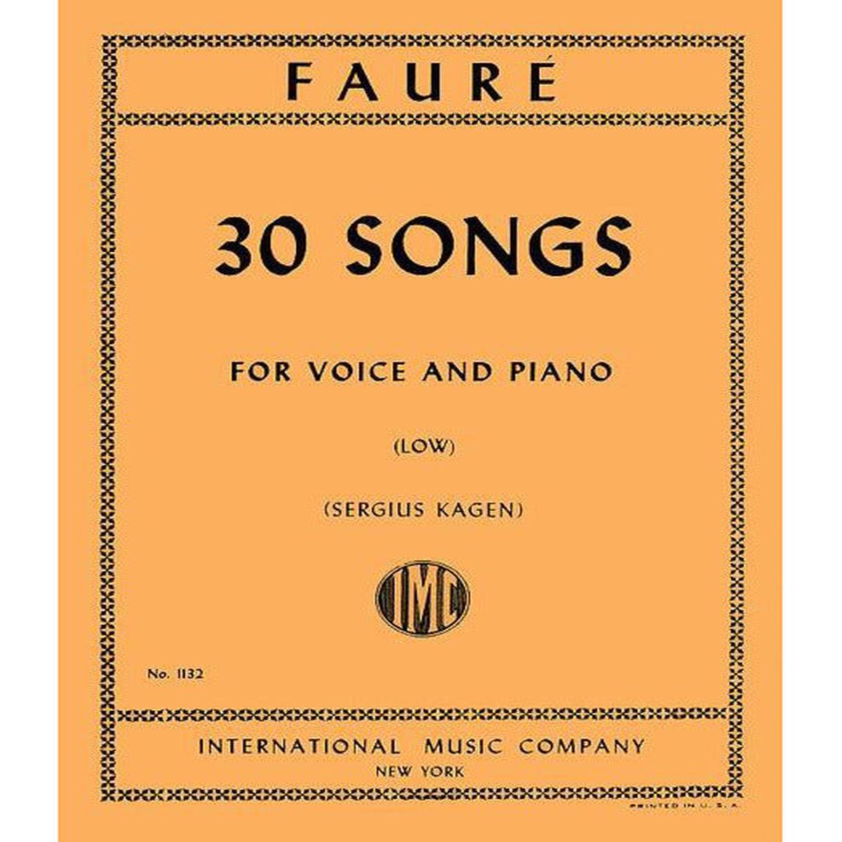 Faur G. - 30 Songs - For Voice and Piano - Low
