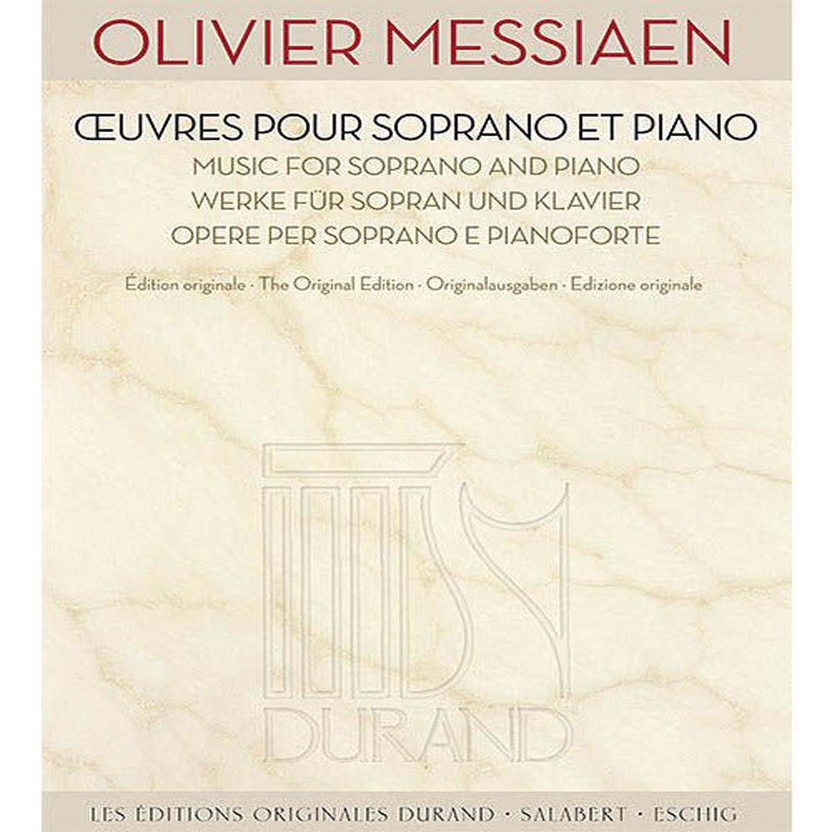 Music for Soprano and Piano [Oeuvres Pour Soprano et Piano]